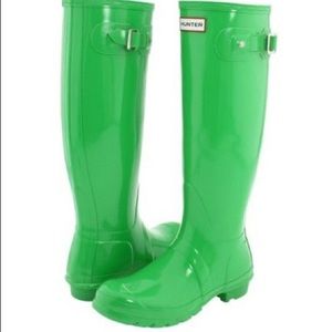 Green Hunter Rain Boots!!! Great condition!!!